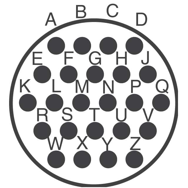 97-3106A-24-28P Amphenol Industrial Operations  Conjuntos de conectores circulares